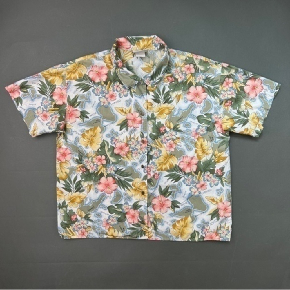 Rare Vintage Floral Button Up Shirt - Picture 4 of 11